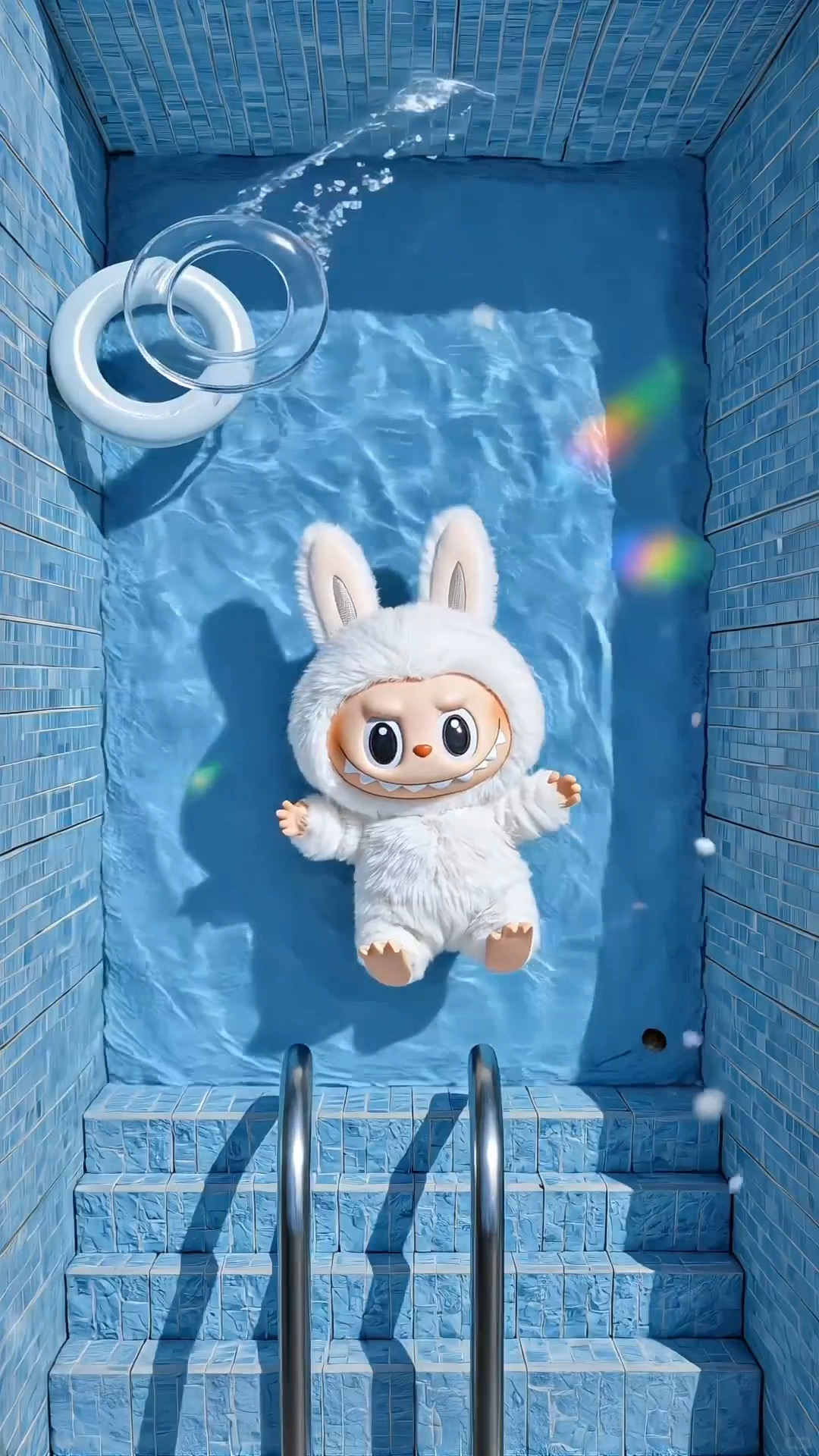 Labubu in Pool