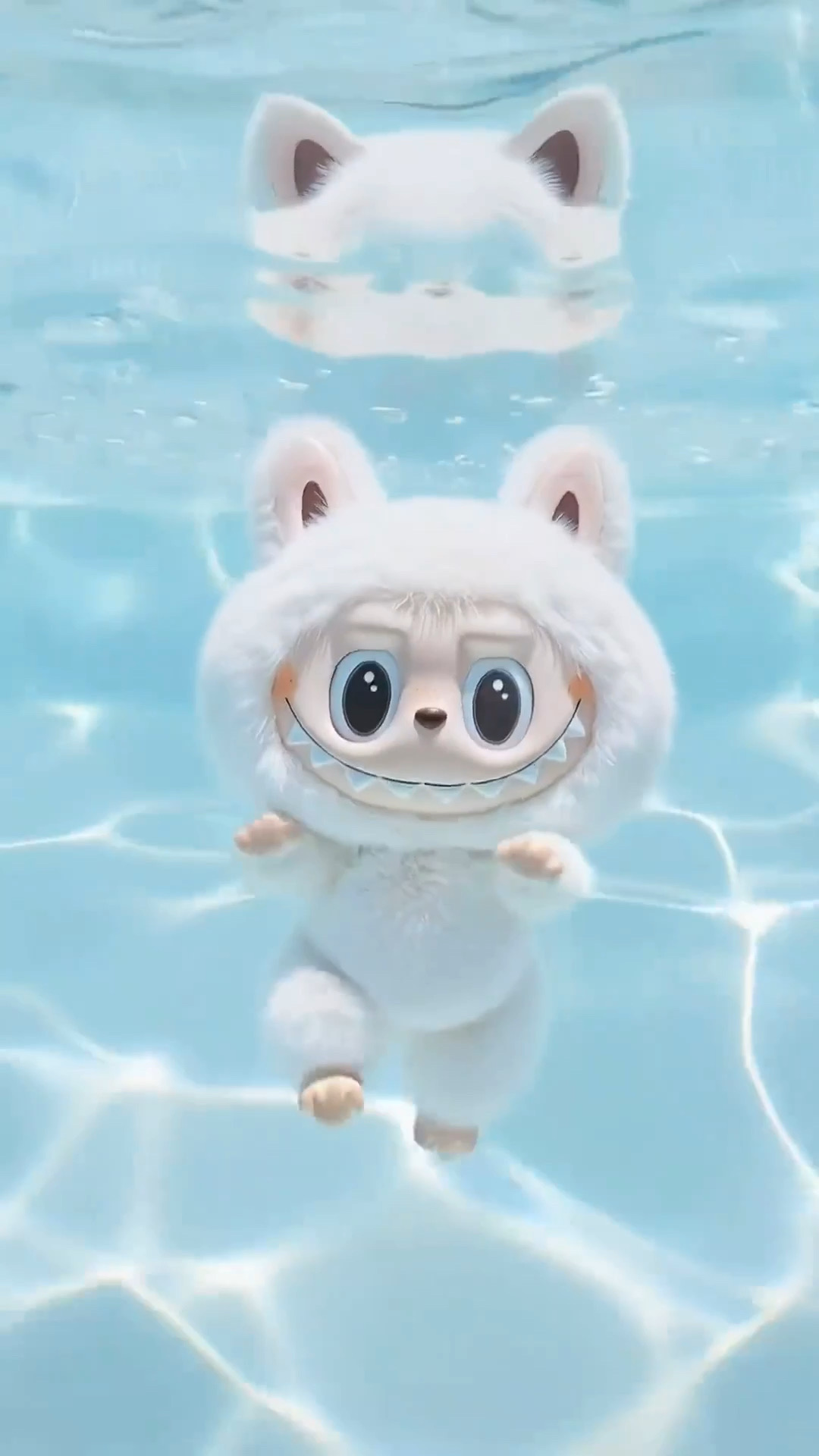 Swimming Labubu