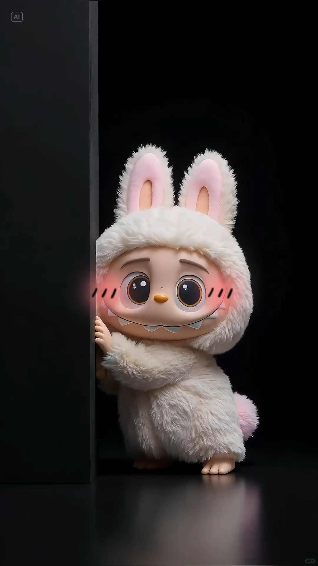 Bunny Labubu Peeking